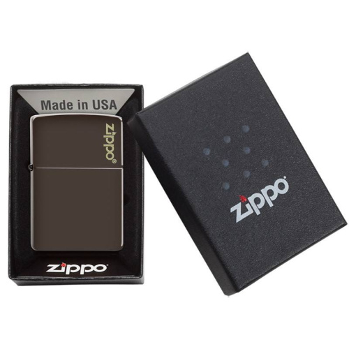 499 ZIPPO ЗажигалкаLogo Classic с покрытием Brown Matte фото 7 499 ZIPPO ЗажигалкаLogo Classic с покрытием Brown Matte фото 7