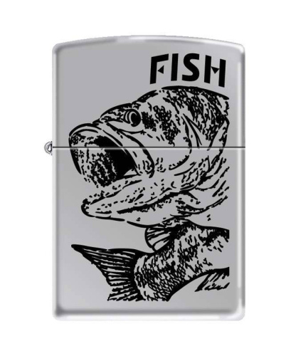 499 ZIPPO Зажигалка ZIPPO Чёрный окунь 499 ZIPPO Зажигалка ZIPPO Чёрный окунь