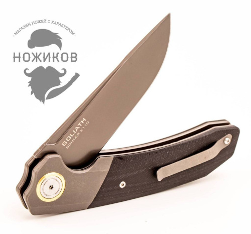 Складной нож Maxace Knife Maxace Goliath Black Steel фото 5