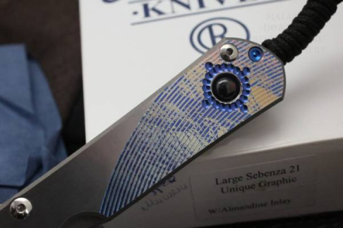 3810 Chris Reeve Large Sebenza 21 Almandine Cabochon фото 13