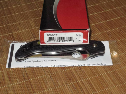 Складной нож Spyderco Persian 2 83GP2 фото 6 Складной нож Spyderco Persian 2 83GP2 фото 6