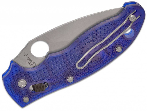 Складной нож Spyderco Manix 2 Lightweight Blue 101PBL2 фото 12